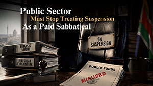 Public Sector must stop treating suspension as a paid sabbatical