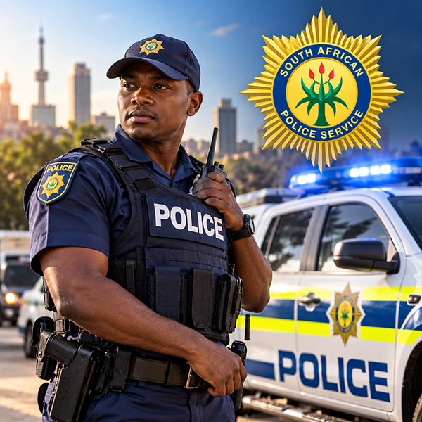 South African Police Patrol Scene